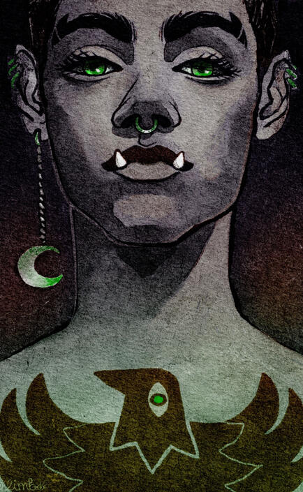 ArtFight 2024 Attack on Amissayo Watercolor Style